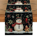 Snowman Presents Table Runner by Axyaa: Festive Dining Table Decor