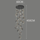 Axyaa Staircase Chandeliers: Modern LED Pendant Light Lamps for Living Room
