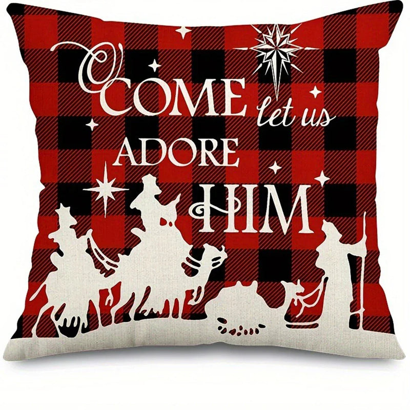 Christmas Decoration Pillowcase Axyaa Merry Christmas New Year Gift Sofa Cushion Cover