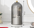 Axyaa Diamond Birdcage Makeup Organizer with Rotating Lid: Cosmetics Storage Box