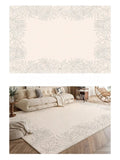 Axyaa Plush Cream Style Bedroom Rug for Cozy Living Room Decor & Soft Bedside Touch