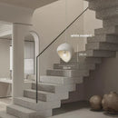 Axyaa Nordic Villa Resin Pendant Chandelier - Wabi-sabi Style Irregular E27 Staircase Lamp