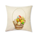 Easter Rabbit Eggs Design Linen Pillowcase - Axyaa Brings Spring Joy