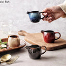 Axyaa Retro Ceramic Tableware Set for Restaurant Creative Gravy Boats Milk Jug Steak Sauce Pot