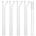Axyaa Glass Straw Set with Brush - Bar Accessories & Reusable Straws