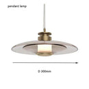 Axyaa Smoke Gray Glass Chandelier Modern Nordic Minimalist Wall Lamp