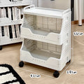 Axyaa Multi-layer Floor-standing Bookcase with Wheels