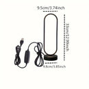 Axyaa LED Ring Lamp Three-color Dimming Night Light for Bedroom and Living Room