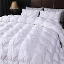 Axyaa Winter White Goose Down Comforter 3D Quilted Luxury Fluffy Cotton Shell Quilt