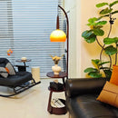 Axyaa Retro Bedroom Floor Lamp with Coffee Table - Creative Bedside Light for Ambient Lighting