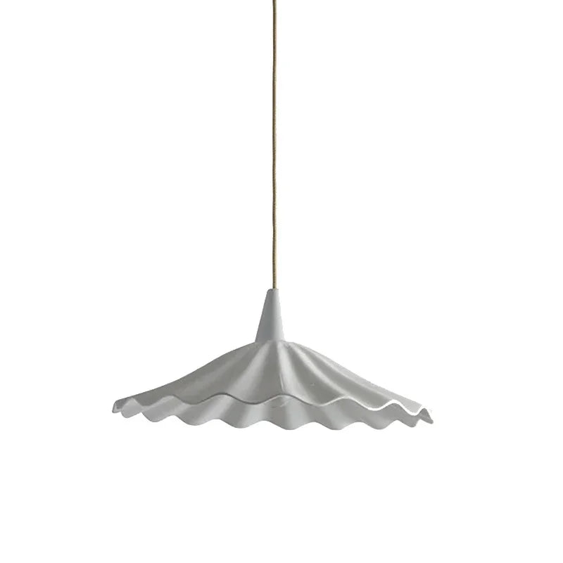 Axyaa White Ceramic LED Pendant Chandelier for Home Decor