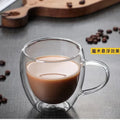 Axyaa Double Wall Glass Cup: Insulated, Handmade, Transparent Tea & Coffee Mug