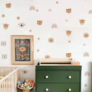 Axyaa Rainbow Bear Animals Nursery Wall Decals for Girls Bedroom Decor