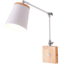 Nordic Wood Bedside Lamp with APP Control by Axyaa