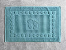 Axyaa White Cotton Bathroom Mat - Non-slip, Water Absorbent, 50*80cm