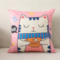 Nordic Cartoon Print Pillow Cover for Axyaa Square Cushion Sofa Decor