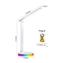 Axyaa LED Desk Lamp with USB Plug, 3-Level Touch Dimmable Table Lighting