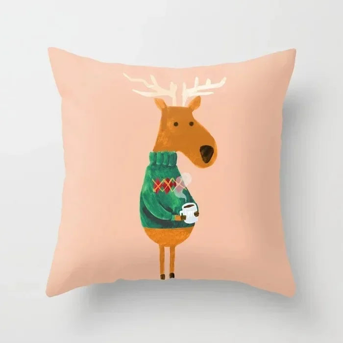 Axyaa Cartoon Animal Pillowcase: Office Car Seat Decor, Sofa Bedroom Cute Pillowcase