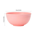 Axyaa Pink Plastic Cereal Bowls - Set of 4/6/8, Reusable for Home & Outdoor Dining