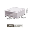 Axyaa Closet Storage Bin with Lid - Desktop Organizer for Clothes, Underwear, Socks