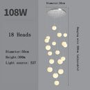 Axyaa Modern LED Stairs Chandelier for Dining Room Living Room Decor Lighting