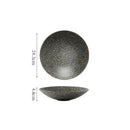 Axyaa Stone Patterned Ceramic Soup, Salad, Pasta Plate Set