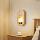 Axyaa LED Wooden Wall Lamp for Modern European Interior Lighting