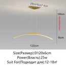 Axyaa LED Long Strip Pendant Lamp for Modern Nordic Indoor Decor