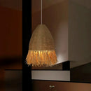 Axyaa Woven Grass Pendant Light for Retro Restaurant, Living Room & Loft