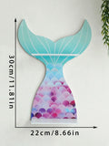 Axyaa Mermaid Tail Crystal Shelf: Boho Wall Art Aromatherapy Holder & Home Decor
