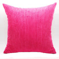 Axyaa Soft Corduroy Cushion Cover Striped Throw Pillow Case for Home Decor