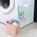 Wall-Mounted Laundry Basket Organizer by Axyaa: Small Dirty Clothes Storage Container