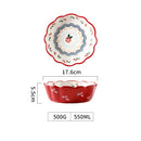 Axyaa Retro Ceramic Fruit Bowl Set for Stylish Table Presentation