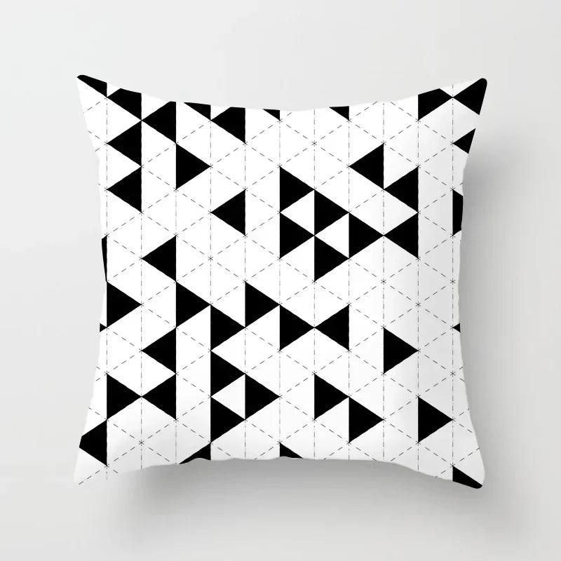 Axyaa Geometric Stripe Printed Pillowcase - Modern Home Decor