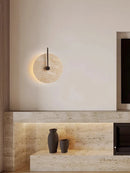 Yellow Cave Stone Wall Lamp by Axyaa, Wabi Sabi Style, Bedroom & Hotel Lighting