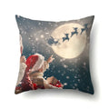Axyaa Christmas Santa Claus Print Pillow Cover 45X45CM