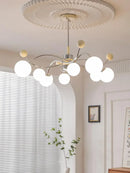 Axyaa French Style Glass Pendant Ceiling Chandelier for Living Room Kitchen Island