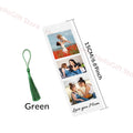 Memorial Acrylic Bookmark Custom Photo Text Tassel Printed Axyaa Mother's Father's Day Gift