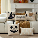 Axyaa Halloween Pumpkin Funny Pillowcase Cojines Polyester Decoration Sofa Pillow Cover