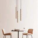 Axyaa Travertine Stone Cylinder LED Pendant Lamp for Bedroom, Dining Room & Kitchen
