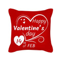 Red Geometric Pillow Case 45x45cm for Sofa, Car, Home Decor - Axyaa