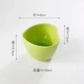 Axyaa Love Heart Ceramic Plate Breakfast Bowl Set Kitchenware