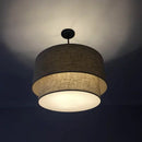 Axyaa Minimalist LED Fabric Pendant Light for Dining Living Bedroom Study
