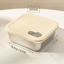 Axyaa Stackable Stainless Steel Lunch Box with Leakproof Lid