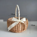 Axyaa Rattan Woven Flower Basket - Handmade Multifunctional Home Decor
