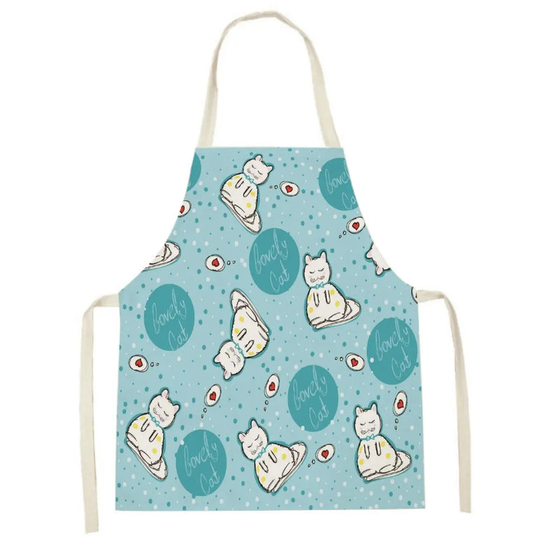 Axyaa Cute Bunny Carrot Apron with Daisies for Home Cooking and Baking