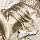 Axyaa Solid Color Silk Pillowcase Set - Queen Size 48x74cm