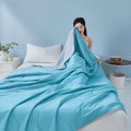 Axyaa Cool Silk Summer Quilt - Single/Double Size, Thin & Airy for Hot Nights