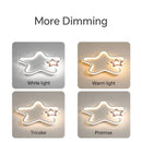 Axya Star LED Ceiling Lamp: Modern Children's Room Chandelier & Home Decor Lighting