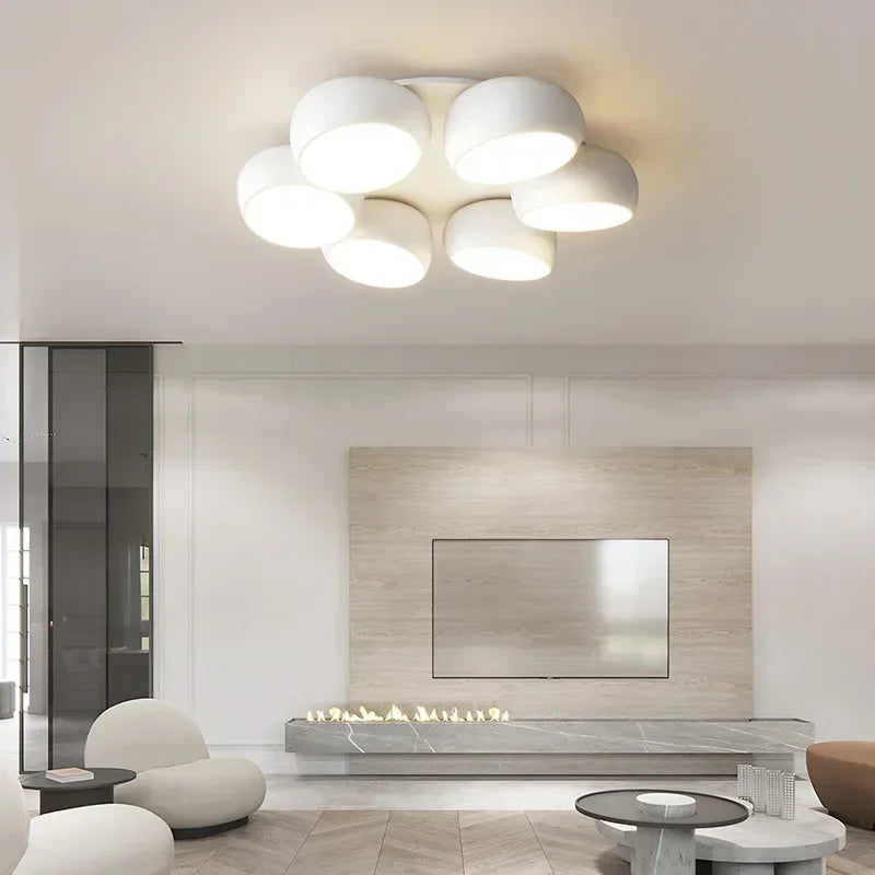 Axya LED Ceiling Chandelier: Modern Interior Light for Living Room, Bedroom, Dining Area